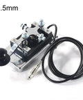 Shortwave Telegraph Key For Precise Morse Code Transmission, 6.5mm Connector, Copper Casing, Iron Base, Pure Silver Contacts