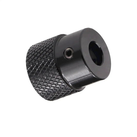 Aluminum Knurled Handwheel Black Anodized Finish 20mm Outer Diameter 10mm Bore For Stepper Motors And CNC Fine Tuning High Torque Control Wheel