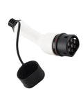 Premium Electric Vehicle Charging Adapter 3 Phase 32 Amp 22 Kilowatt Female Socket Receptacle for Type 2 Phev and BEv Cars, showcasing plug design.