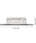 16 Piece Nickel Plated Flush Cabinet Hinges Hidden 2 Inch Door Hinges For Drawers And Wardrobes Durable Replacement