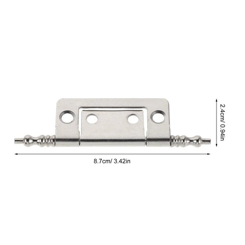 16 Piece Nickel Plated Flush Cabinet Hinges Hidden 2 Inch Door Hinges For Drawers And Wardrobes Durable Replacement