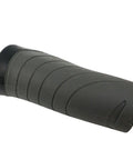 Dual Lockable Handlebar Bike Grips With 130mm And 90mm Lengths, 22.2mm Diameter Rubber End Grips, ergonomic grooves, black color