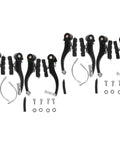 Two Set Bike Brake Kit For Road And Mountain Bikes, Aluminum Calipers, Durable Rubber Pads, Easy Install, All In One Brake System