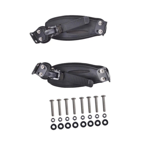 Two Piece Skateboard Foot Holder Set For Longboards And Scooters Aluminum Nylon Mounting Straps Easy Install Foot Band Rugged Outdoor Sports Gear Electric Compatible