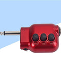 Red compact lightweight Acoustic Guitar Preamp With Bass Treble EQ And Volume Control 6.35Mm Plug for amps and stereo use.