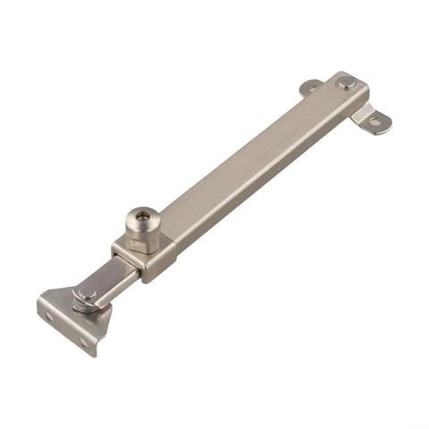 7 Stage Adjustable Window Opening Limiter Lock For Casement Windows, Stainless Steel Stopper With Rotary Safety Lock For PVC Aluminum And Steel Frames, Keeps Winds From Slamming, Kid Safe From 0 To 120 Degrees, Silver