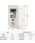 2.2KW ER20 D80 220V Water Cooled Spindle Motor Kit with inverter dimensions