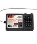 GR3E 2.4G Three Channel RC Receiver For AFHDS 1A Transmitters, black compact design, showing connection ports.