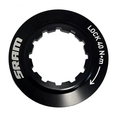 Paceline X Disc Brake Rotor 140mm Center Lock Silver Black Lightweight Aluminum Carrier With Paceline Brake Track close-up