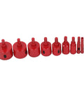 Top Notch 10 Pcs Heavy Duty 45 Steel Hole Saw Tile Drill Bit Kit With Shank For Cutting Glass Porcelain Marble Granite And Synthetic Ceramic Tile Projects Like A Pro. Red 10-piece hole saw drill bit set
