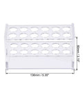 Clear Acrylic Test Tube Holder Lab Stand Rack With 2 By 6 Wells For 13 16Mm 10Ml Centrifuge Tubes space-saving lab organizer.