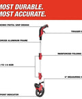 Heavy Duty 6 Inch Measuring Wheel For Construction Sites Built Tough With Reinforced Pivot Top Brake Ergonomic Grip job site features.