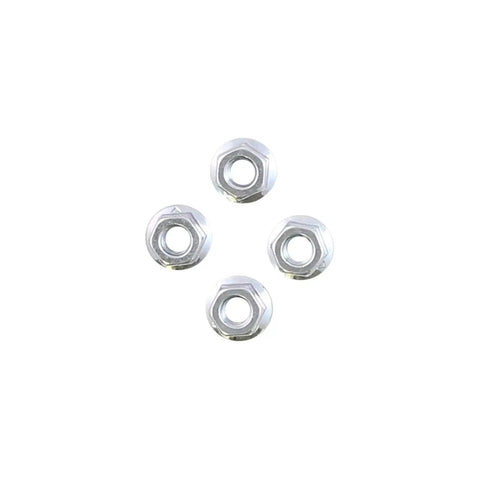 Heavy Duty Replacement Chainsaw Bar Nuts That Fit Like A Glove And Keep Your Rig Running Smooth With Standard 13mm Wrench Compatibility For Flange Mount Guide Bar Hardware Upgrades - pack of 4 silver nuts.