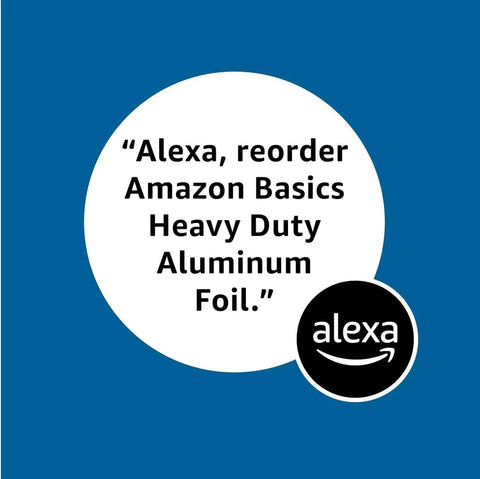 Heavy Duty Aluminum Foil Roll For Cooking And Grilling, Oven Safe And Grill Ready, with Alexa reorder prompt