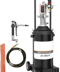 Gutsy Pneumatic Air Grease Pump For 20 Liter Oil Drum with hydraulic hose, grease gun, and flexible tubing for high pressure lubrication.