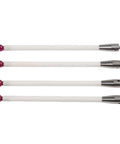 ArtHoval 4-piece CMM touch probe stylus set with ceramic stems and 6 mm pink ball tips, threaded shanks.