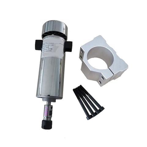 Air Cooled CNC Spindle Kit 0.8kW 110V 20000RPM ER11 Chuck with components and mount bracket