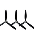 Three Pack 3-Blade Propellers For Volantex RC Brushless 500mm F4U Corsair RC Plane With Saver And Adapter Spare Propellers