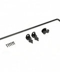 Beefy Drop Rod Bolt Gate Latch With Matte Black Finish, Tough-As-Nails Carbon Steel Build And Smooth Handle For No-Nonsense Garden Gate Pro Security Setup Today, includes bracket, handle, and screws.