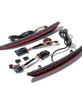 Street Ready Sequential Led Rear Bumper Light Assembly For Tesla Model 3 2017 To 2022 includes two red light modules and wiring connectors.