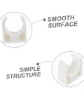 ARTIBETTER white plastic motor clamp bracket for DC brush motors, 20pcs (front view)