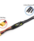 Mantis Slim G2 30A ESC for RC Airplane 2 to 4S with XT60 and 2.0mm banana plug connections, fixed wing indoor F3P 3D flying ready power system
