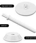 3 Piece Spool Pin Cap Set With Small And Large Spool Covers And Spool Pin Quick No Fuss Replacement Parts For Everyday Home Sewing Machines Durable Spool Cap Covers That Fit Most Domestic Machines, white plastic sewing machine parts