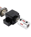 Heavy Duty Linear Motion Slide Kit With Four Hgw20cc Blocks Two Hgr20 Rails And Sfu2005 Ballscrew Assembly Mounted On Bk15bf15 Ends components showing the ballscrew and coupling.