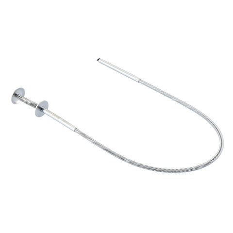 24-inch flexible grabber tool with free-moving plunger for retrieving small parts in tight spaces