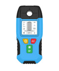 6-in-1 Stud Finder Wall Scanner Metal Detector Auto Shutoff LCD(Blue) showing buttons and LCD display for scanning materials.