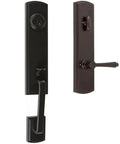 Briona Handleset Black Built Tough All Metal Construction Front Door Handleset One Piece Design For Easy Install Fits Classic And Modern Decor