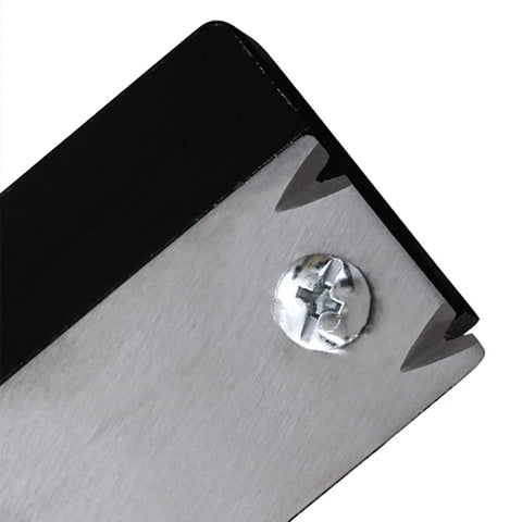 KETIPED edge trimmer for wood, MG-022BK; close-up of metal blade with screw and black cap
