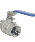 Full Port Ball Valve 304 Stainless Steel Heavy Duty for Water Oil and Gas 1 Inch 1000 WOG with PTFE Seals and Manual Lever