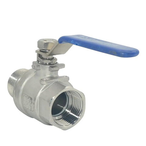 Full Port Ball Valve 304 Stainless Steel Heavy Duty for Water Oil and Gas 1 Inch 1000 WOG with PTFE Seals and Manual Lever