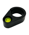 32mm Heavy Duty Metal Level Vial For GPS GNSS Survey Pole Crafted With 8 Inch Precision Green Bubble and Three Rear Calibration Screws in black