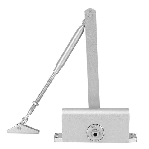 Adjustable Automatic Door Closer With 90 Degree Positioning And Hydraulic Mechanism Dual Speed Control Telescopic Arm Durable