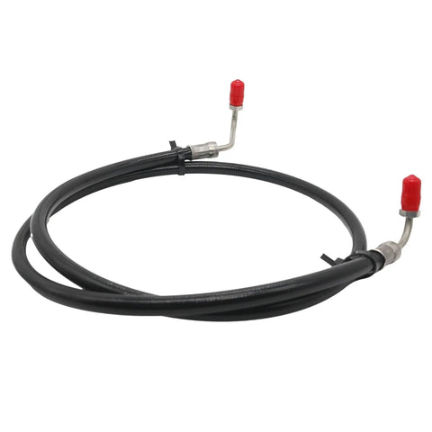 Hydraulic Power Trim Hose Replacement For Marine Volvo Penta SX Series Boats with red protective caps, coiled view