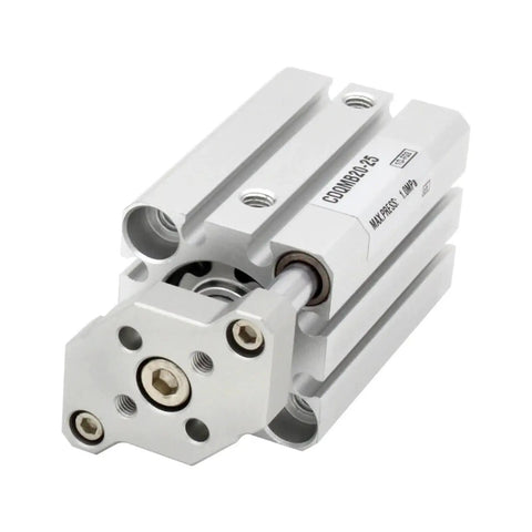 Compact Guide Rod Air Cylinder Pneumatic Actuator with aluminum construction for linear motion in tight spaces.