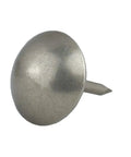 Level Up Your Furniture Setup With These Top Notch Vintage Upholstery Nails In A Clean Pewter Finish 100 Pack Of Dependable Decorative Tacks For No Sweat Diy Projects And Fresh Room Vibes, close-up of pewter upholstery tack.