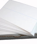 Straight Up Top Shelf Double Postage Meter Tapes Box Of 300 Label Strips 5.5 X 3.5 Inches displaying stacked white label strips.