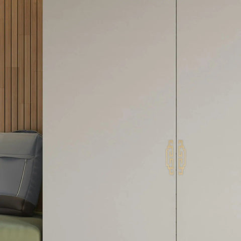 Modern wardrobe with 4 Pack Cabinet Door Pull Handles Set Square Metal Grips For Kitchen Cupboard And Wardrobe Sliding Doors Vintage Style Hardware