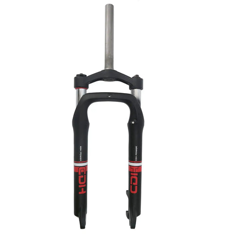 Beefy 26 Inch Fat Bike Fork 4.0 Suspension With 1 1 8 Headset, 135mm Dropout, 130mm Travel, Aluminum Alloy, 28.6mm Straight Tube