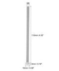 Hella Tough M6 X 110mm Hex Bolts Forged From 304 Stainless Steel Top Shelf Hexagon Fasteners 5 Pack showing dimensions and detail