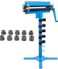 Heavy Duty Sheet Metal Bead Roller Machine With 6 Die Sets Rotary Beading Bender For 1.2 mm 18 Gauge Steel 457 mm Throat Depth