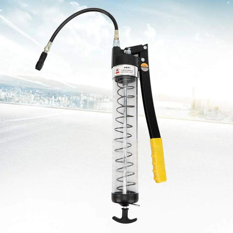 6000 PSI Grease Gun With Transparent Tube For Automotive Industrial And Agricultural Equipment Heavy Duty Lubrication Tool