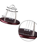 Newton's Cradle Pendulum Dynamics Learning Kit with five metal balls on a wooden base, demonstrating energy transfer.