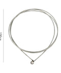 Steel cable from Universal Motorcycle Repair Kit For Roadside Fixes, Emergency Throttle Clutch And Brake Cable Repair Set, 100 cm length.