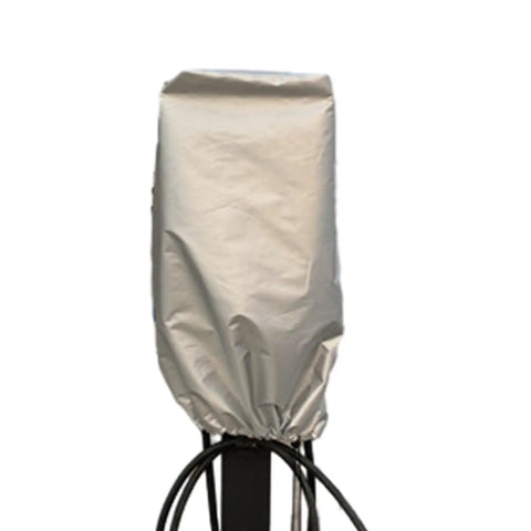 Heavy Duty Evse Wall Station Cover Waterproof Rain Guard Premium Oxford Fabric Shield on an EV charger for outdoor protection.