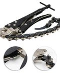 Heavy Duty Tailpipe Cutter Chain Plier For Exhaust Systems Carbon Steel Pipe Cutter For 19mm To 83mm Pipes Flexible 345mm Chain Lets You Slice In Tight Spaces Professional Grade Tool For Cars Trucks And Workshops, black chain plier