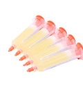 Six syringes of No Clean Flux Gel Paste for Soldering with Needle Dispensing Tool 559 ASM, arranged in a fanned pattern.